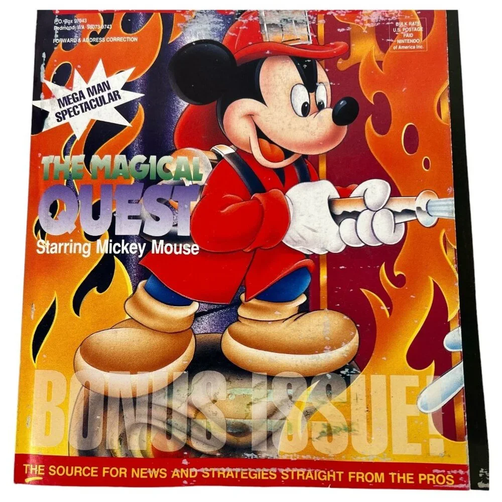 Nintendo Power Magazine Vol 44 January 1993 Magical Quest With Poster Inserts‎
